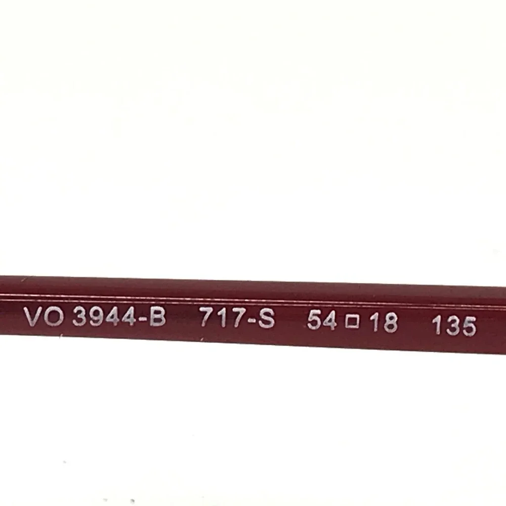 Vogue Eyeglasses Frames VO3944-B 717-S Burgundy Red Silver Crystals 54-18-135